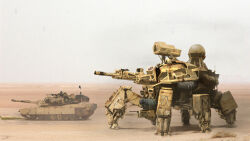 Rule 34 | 1boy, absurdres, cannon, chenlongque, commentary, concept art, desert, english commentary, gun, hatch, highres, m1 abrams, machine gun, machinery, tank, mecha, military, military vehicle, motor vehicle, original, radio antenna, real life, realistic, robot, sand, science fiction, soldier, spider tank, tank, united states army, walker (robot), weapon