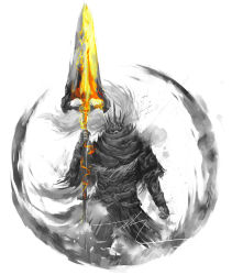 Rule 34 | 1boy, armor, crown, dark souls (series), dark souls iii, highres, holding, holding polearm, holding spear, holding weapon, looking at viewer, male focus, nameless king, polearm, shimhaq, solo, spear, weapon