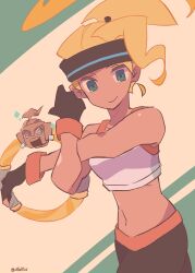 Rule 34 | 1girl, 1other, coffee jelly, commentary request, highres, ring (ring fit adventure), ring fit adventure, ring fit trainee, ring fit trainee (female), shirt, sleeveless, sleeveless shirt