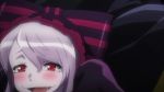 Rule 34 | 1girl, all fours, animated, anime screenshot, blush, heavy breathing, long hair, moaning, naughty face, overlord (maruyama), red eyes, saliva, sexually suggestive, shalltear bloodfallen, silver hair, smile, sound, sweat, third-party edit, torogao, video