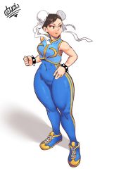 Rule 34 | 1girl, alternate costume, ass, capcom, chun-li, curvy, full body, huge ass, image sample, legs, shoes, sneakers, solo, street fighter, street fighter zero (series), thick thighs, thighs, tobias leviathan, twitter sample, wide hips