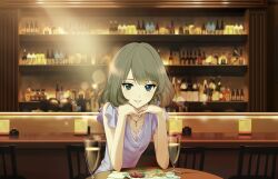 Rule 34 | artist request, cup, drinking glass, food, highres, pov, takagaki kaede, wallpaper