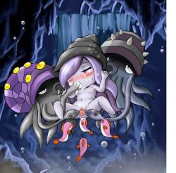 Rule 34 | 00s, 1girl, anal, bestiality, blush, breasts, carta the sea witch, creature inside, fish, interspecies, macchou (tsubonekoya), maplestory, pussy, shell, squid, tentacles, underwater