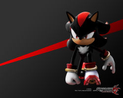 Rule 34 | 1boy, 3d, animal ears, animal nose, black fur, bracelet, closed mouth, copyright name, copyright notice, furry, furry male, gloves, hedgehog, jewelry, logo, male focus, multicolored fur, official art, pointy nose, red eyes, red fur, sega, shadow the hedgehog, shadow the hedgehog (game), shoes, solo, sonic (series), wallpaper, white fur, white gloves