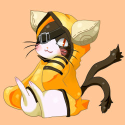Rule 34 | animal ears, arc system works, blazblue, cat, cat ears, cat tail, eyepatch, jubei (blazblue), male focus, red eyes, simple background, solo, tail