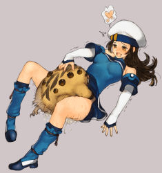 Rule 34 | 1girl, beret, bestiality, blush, bonaparte (suikoden), boots, breasts, brown eyes, brown hair, clothed sex, cum, cum in pussy, cum pool, detached sleeves, female focus, gensou suikoden, gensou suikoden ii, happy, happy sex, hat, heart, interspecies, long hair, matsutarou, millie (suikoden), missionary, monster, open mouth, sex, small breasts, spoken heart, vaginal