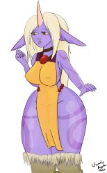 Rule 34 | absurdres, animated, animated gif, big belly, breasts, goat girl, highres, large breasts, league of legends, nipple slip, nipples, pregnant, soraka (league of legends), usuarioregular2600