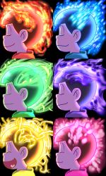 Rule 34 | 10s, 6+boys, aura, black hair, bowl cut, brothers, closed eyes, electricity, fire, from side, higami akabane, ice, male focus, matsuno choromatsu, matsuno ichimatsu, matsuno jyushimatsu, matsuno karamatsu, matsuno osomatsu, matsuno todomatsu, multiple boys, open mouth, osomatsu-kun, osomatsu-san, osomatsu (series), profile, purple fire, sextuplets, siblings, smile, sweater, tongue, tongue out