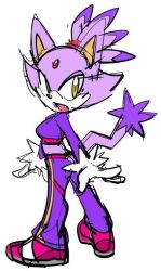 Rule 34 | 1girl, blaze the cat, full body, open mouth, pants, smile, solo, sonic (series), tagme, watatanza, yellow eyes