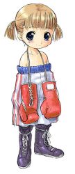 Rule 34 | 1girl, bad id, bad pixiv id, boots, boxing gloves, fugetsu taku, original, shorts, solo