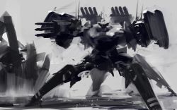 Rule 34 | armored core, from software, mecha, mozuo, quad legs, robot, tagme, weapon