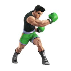 Rule 34 | absurdres, black hair, blue eyes, boxing gloves, highres, little mac, male focus, official art, punch-out!!, shorts, super smash bros.