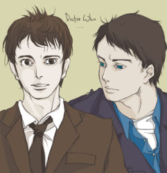 Rule 34 | 2boys, captain jack harkness, doctor who, formal, multiple boys, suit, tenth doctor, the doctor