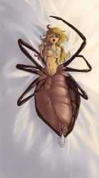 Rule 34 | arthropod girl, blonde hair, breasts, drider, highres, insect girl, medium breasts, spider girl, tagme