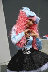 Rule 34 | alodia gosiengfiao, cosplay, heart, heart hands, lowres, tagme
