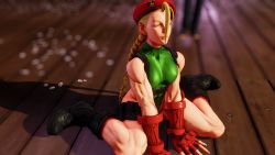 Rule 34 | 1girl, 3d, absurdres, antenna hair, bare shoulders, blonde hair, braid, breasts, cammy white, clenched hand, covered navel, curvy, full body, gloves, green leotard, hat, highleg, highleg leotard, highres, leotard, lips, long hair, medium breasts, red gloves, red hat, ryona, screencap, shiny clothes, sitting, sky, solo, street fighter, street fighter v, thighs, third-party edit, thong leotard, twin braids, very long hair, wide hips