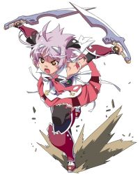Rule 34 | + +, 00s, 1girl, ahoge, angry, bare shoulders, blush, blush stickers, cross, cute (queen&#039;s blade), dual wielding, gauntlets, holding, light purple hair, long hair, official art, open mouth, purple hair, queen&#039;s blade, queen&#039;s blade spiral chaos, red eyes, running, short hair, skirt, solo, star-shaped pupils, star (symbol), sword, symbol-shaped pupils, tattoo, thighhighs, watanabe akio, weapon