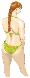 Rule 34 | 1girl, absurdres, ass, bikini, brown hair, hairband, highres, nappii (nappy happy), original, ponytail, swimsuit