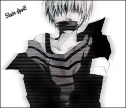 Rule 34 | 1boy, belphegor (reborn), hair over eyes, katekyo hitman reborn!, looking at viewer, lowres, male focus, misteor, shirt, short hair, solo, striped clothes, striped shirt