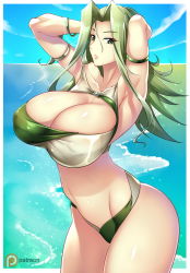 Rule 34 | 1girl, breasts, cleavage, haganef, highres, huge breasts, lamia loveless, large breasts, super robot wars