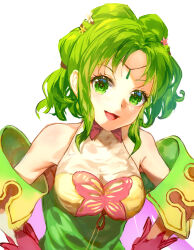 Rule 34 | 1girl, butterfly wings, cape, circlet, collared leotard, fire emblem, fire emblem: the sacred stones, fire emblem heroes, gradient clothes, green eyes, green hair, insect wings, jurge, l&#039;arachel (fire emblem), l&#039;arachel (resplendent) (fire emblem), nintendo, official alternate costume, solo, wings, wrist cuffs