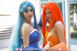 Rule 34 | blue hair, cosplay, deep blue pearl voice, long hair, mermaid melody pichi pichi pitch, noelle, orange hair, photo (medium)