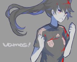Rule 34 | 1girl, 2014 fifa world cup, angela salas larrazabal, bad id, bad pixiv id, clenched hands, long hair, ranguage, shirono kuma, sketch, soccer, soccer uniform, solo, spain, spanish text, sportswear, strike witches, strike witches: kurenai no majo-tachi, world cup, world witches series