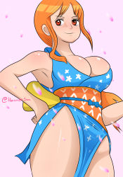 Rule 34 | 1girl, absurdres, breasts, female focus, hannyasan, highres, nami (one piece), one piece, tagme