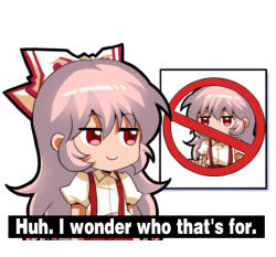 Rule 34 | 1girl, bow, chibi, collared shirt, commentary, english commentary, english text, fujiwara no mokou, garfield (character), hair between eyes, hair bow, jitome, jokanhiyou, long hair, lowres, meme, no symbol, parody, red eyes, shirt, short sleeves, simple background, smile, solo, suspenders, touhou, very long hair, white background