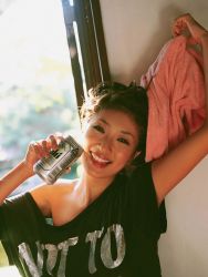 Rule 34 | alcohol, ando sayaka, beer, photo (medium), shirt, t-shirt, tagme, towel