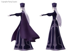 Rule 34 | cape, dress, english text, hat, long hair, monaka (siromona), outstretched arm, simple background, standing, the evil queen (gnr), the girl and the robot, white background