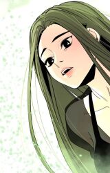 Rule 34 | 1girl, black eyes, green hair, hanbi (hero killer), hero killer, long hair, solo, tagme, very long hair