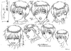 Rule 34 | 1990s (style), 1girl, angry, berserk, casca (berserk), character sheet, expressions, greyscale, monochrome, production art, sad, short hair, shouting, surprised