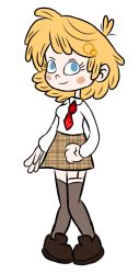 Rule 34 | 1girl, artist request, blonde hair, female focus, hair ornament, hololive, hololive english, parody, short hair, style parody, the loud house, virtual youtuber, watson amelia