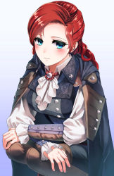 Rule 34 | 1girl, asada ryou, assassin&#039;s creed: unity, assassin&#039;s creed (series), blue eyes, blush, elise de la serre, long hair, looking at viewer, red hair, solo