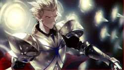 Rule 34 | 1boy, armor, blonde hair, closed mouth, commentary request, earrings, fate/grand order, fate/prototype, fate/stay night, fate/zero, fate (series), gate of babylon (fate), gilgamesh (fate), highres, jewelry, male focus, red eyes, semi (p-poco), short hair, solo, spiked hair