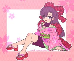 Rule 34 | 1girl, breasts, cleavage, japanese clothes, kimono, kuonji ukyou, open mouth, ranma 1/2, solo, wanta (futoshi)
