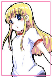 Rule 34 | 1girl, blonde hair, blue eyes, female focus, gym uniform, long hair, oozora hibari, stop! hibari-kun, transgender