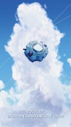 Rule 34 | circle, cloud, digimon, digivice, floating, highres, no humans, sky, square