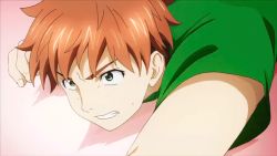 Rule 34 | animated, animated gif, climb, green eyes, maken-ki!, ooyama takeru, orange hair, takami akio