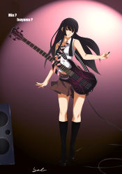 Rule 34 | 00s, 1girl, akiyama mio, artist request, ga-rei, ga-rei zero, guitar, instrument, k-on!, long hair, solo, tagme