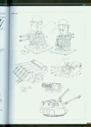 Rule 34 | armored core, armored core 5, cannon, concept art, gatling gun, gun, highres, monochrome, ship, watercraft, weapon