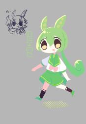 Rule 34 | 1girl, @ @, black socks, bow, bowtie, chibi, colored shadow, commentary request, cropped torso, full body, green footwear, green sailor collar, green shorts, grey background, highres, hogo (madowofuku), holding, holding torch, kneehighs, legwear garter, long hair, low ponytail, multiple views, open mouth, partially colored, pea pod, pink bow, pink bowtie, puffy short sleeves, puffy sleeves, sailor collar, screentones, shadow, shirt, shoes, short sleeves, shorts, simple background, smile, socks, torch, translation request, triangle mouth, voicevox, walking, white shirt, yellow eyes, zundamon
