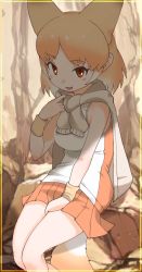 Rule 34 | animal ears, cats yone, gloves, highres, kemono friends, necktie, shirt, skirt, tail