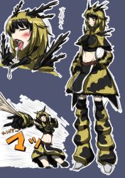 Rule 34 | bakuya, blonde hair, bug, character request, arthropod girl, monster girl, sexually suggestive, short hair, spider, spider girl, translation request, yellow eyes
