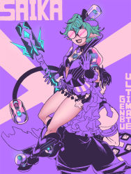 Rule 34 | 1girl, breasts, cape, curly hair, fingerless gloves, full body, glasses, gloves, looking at viewer, natto soup, nintendo, open mouth, pandoria (xenoblade), pointy ears, short hair, shorts, smile, xenoblade chronicles (series), xenoblade chronicles 2, xenoblade chronicles (series), xenoblade chronicles 2, zeke von genbu (xenoblade)
