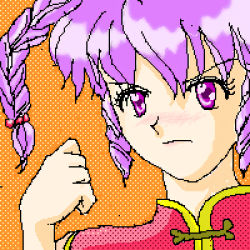 Rule 34 | 1990s (style), akazukin chacha, closed mouth, lowres, mayachon, purple hair, tagme