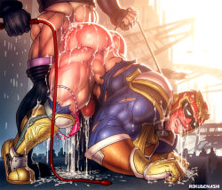 Rule 34 | 2boys, abs, ahegao, anal, armor, artist name, ass, bara, biceps, blush, boots, building, captain falcon, cum, cum in mouth, cum on body, f-zero, fingerless gloves, gauntlets, gloves, helmet, highres, holding, holding whip, huge ass, male focus, male penetrated, manly, mature male, multiple boys, muscular, muscular male, nintendo, outdoors, panties, penis, rokudenashi (roku6enashi), shoulder armor, shoulder pads, signature, sunlight, thick arms, thick thighs, thighs, tongue, tongue out, torn clothes, underwear, whip