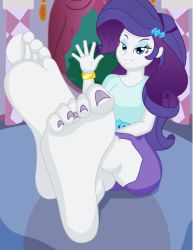 Rule 34 | clothes, equestria girls, feet, foot focus, my little pony, my little pony: equestria girls, my little pony: friendship is magic, nail polish, niceusername3, rarity (my little pony), skirt, solo