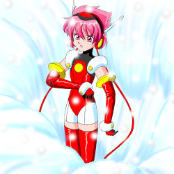 Rule 34 | 1girl, angelic layer, artist request, hikaru (angelic layer), lowres, pink hair, red eyes, solo, tagme